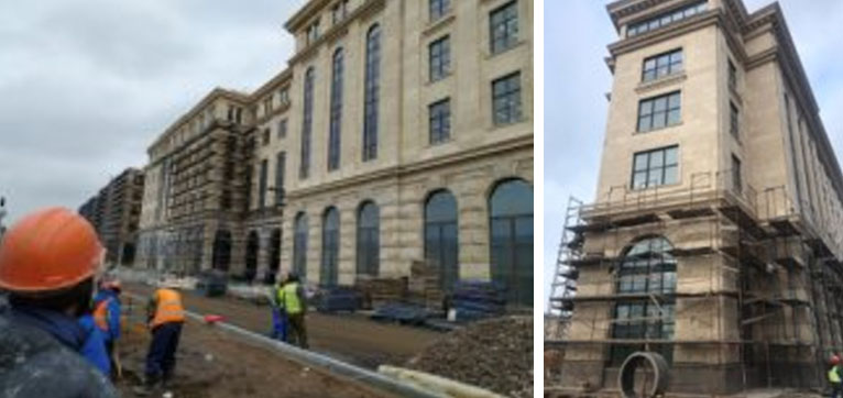 Отделка фасадов в элитном МФК «Морская резиденция»