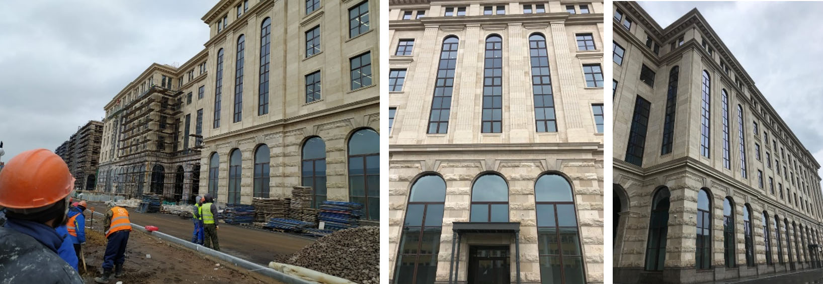 Применение светлого юрского мрамора в экстерьерах и интерьерах