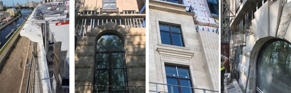 Отделка фасадов в элитном МФК «Морская резиденция»