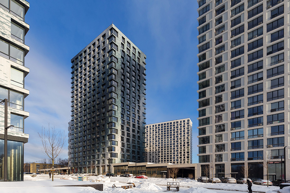 Отделка фасада в ЖК «LIFE-Кутузовский»